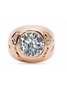 Ring Vintage Jewlery Zircon Original Vintage 14K Rose Gold vrc078r